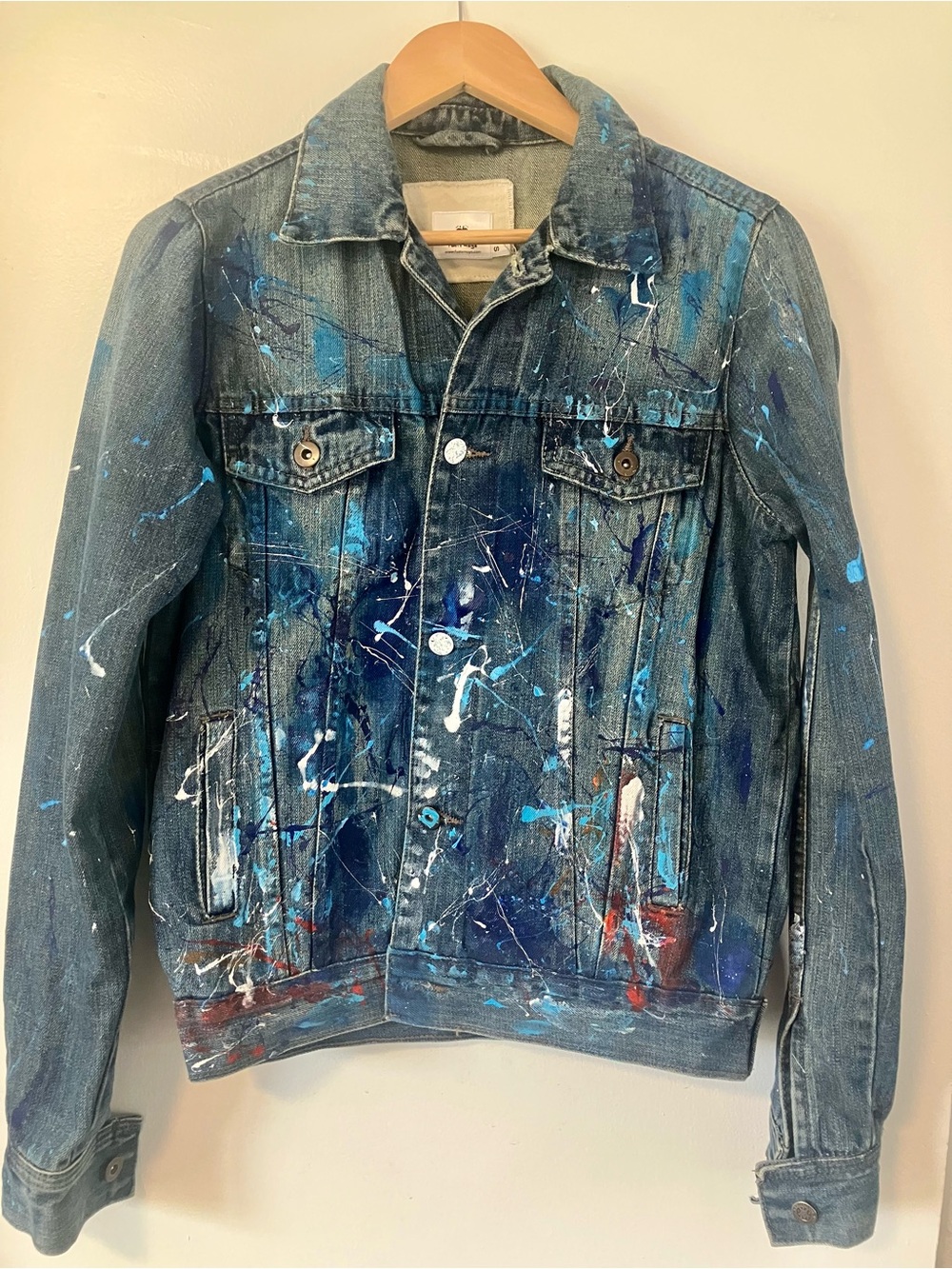 NWOT Unisex Hand-Painted South African Designer Denim Jacket